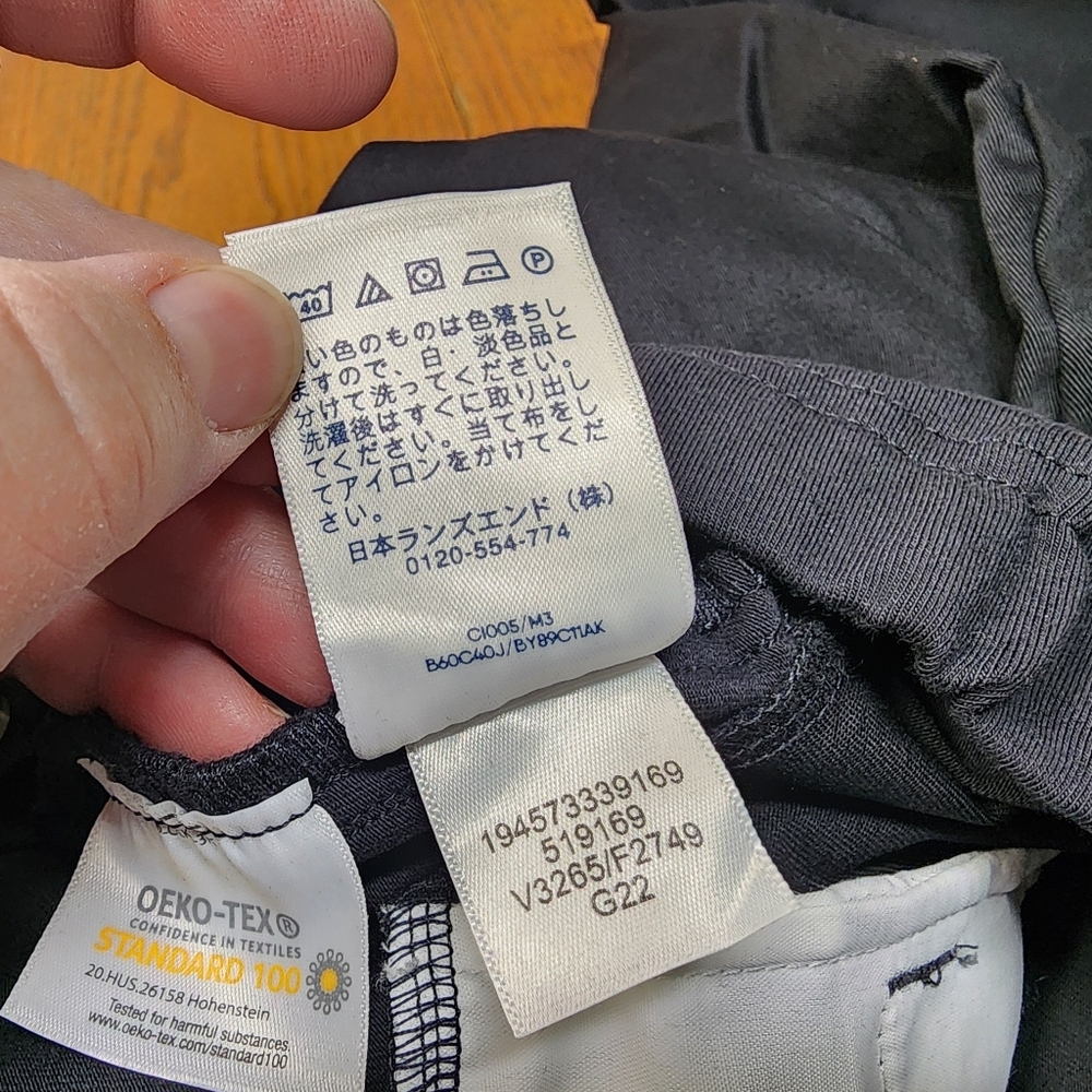 Land's End Black Chino Pants Size 16 - Picture 10 of 11